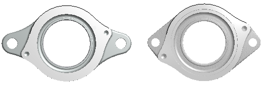 Compact flange bearing unit 2 hole flange bearing