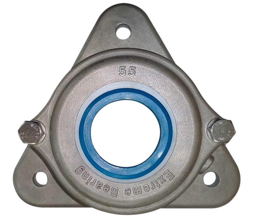 Three Bolt Triangular Flanged Housing BORE 55mm