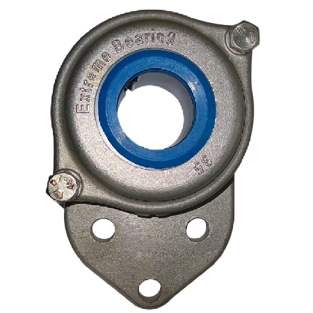 Oval stinless steel flange beating unit