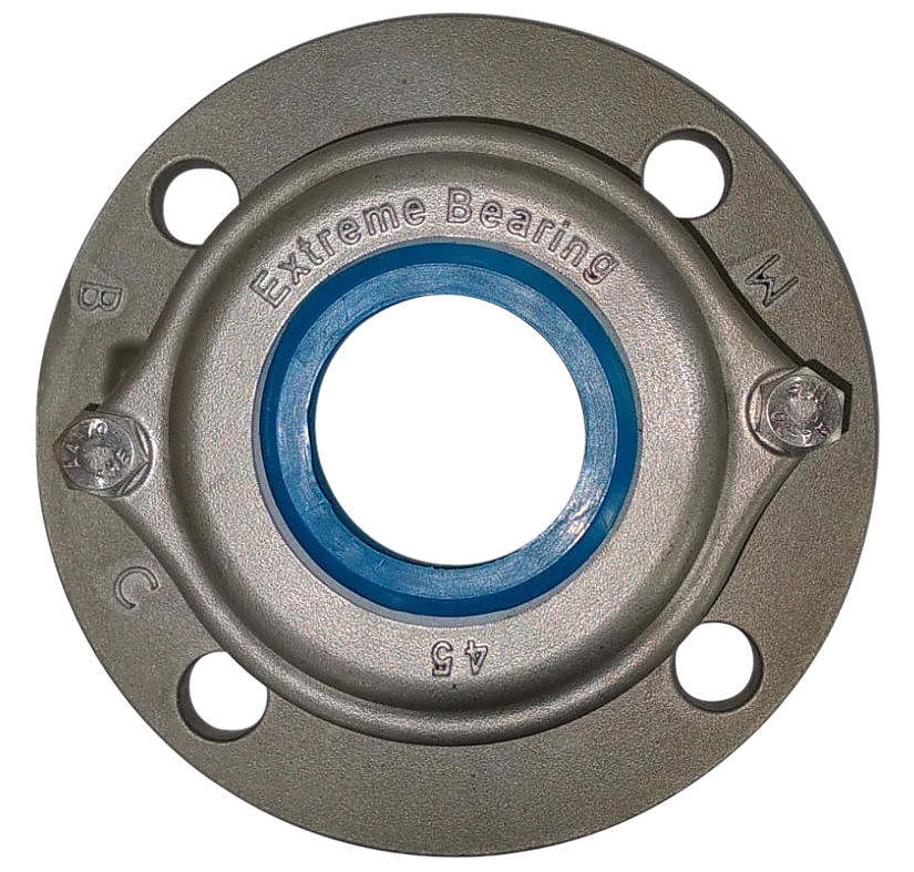 Round Stainless steel Four-Bolt Heavy Duty Flange Bearing Unit