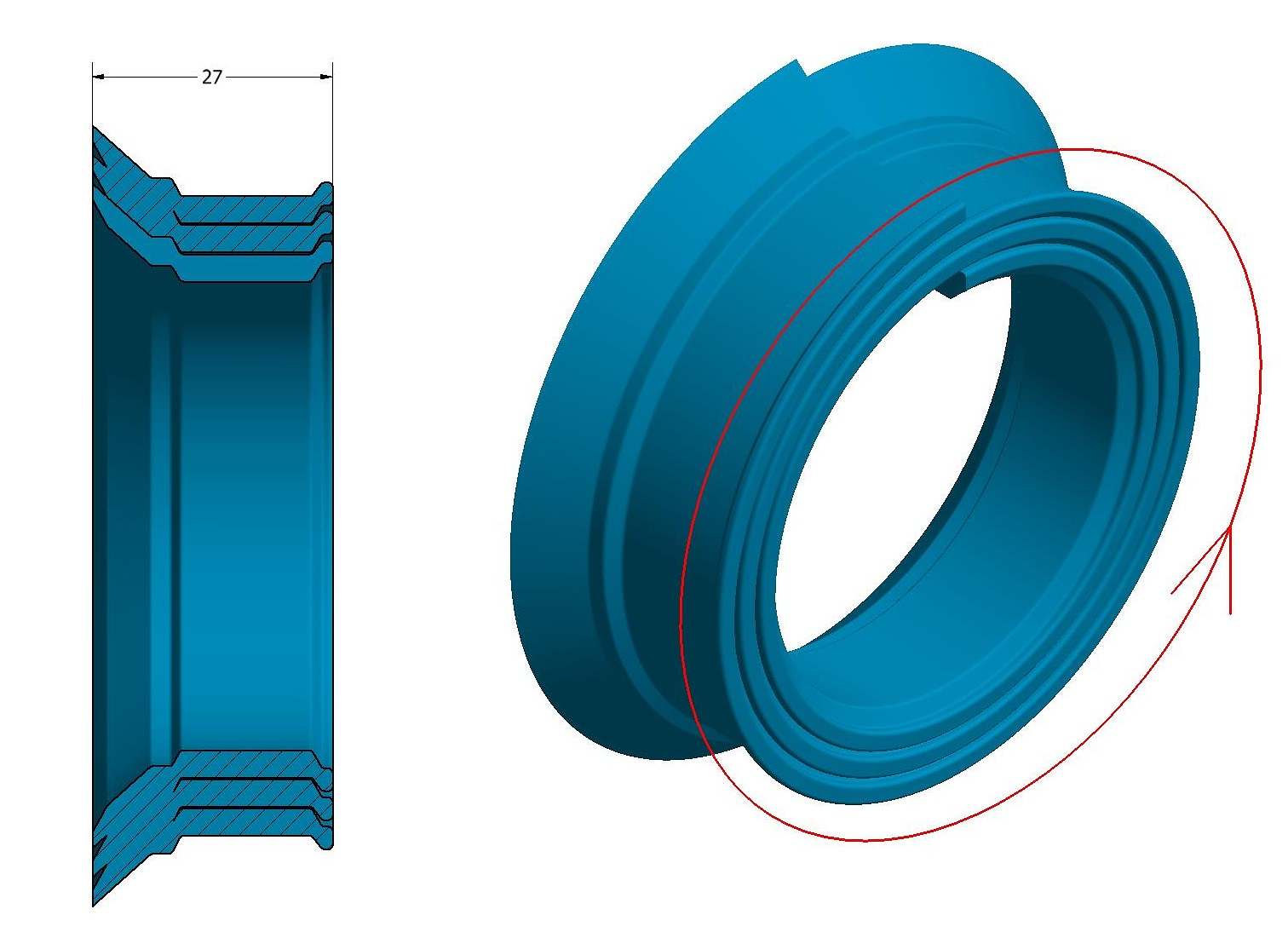 Bearing protection rubber