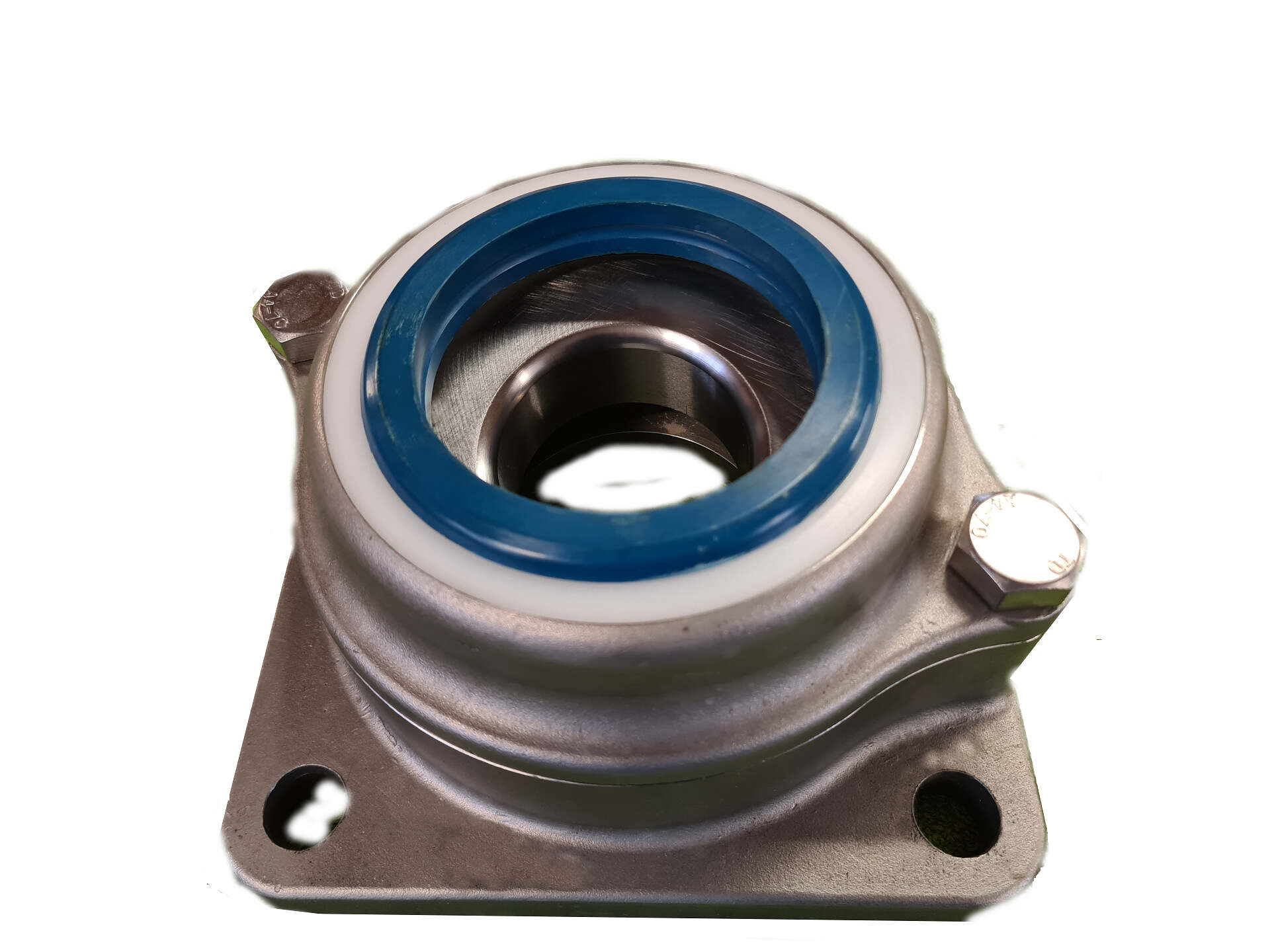Vertical load bearing flange pot