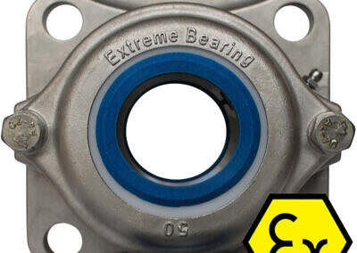ATEX 144 2014/34/EU ss 316 4 hole flange bearing heavy duty