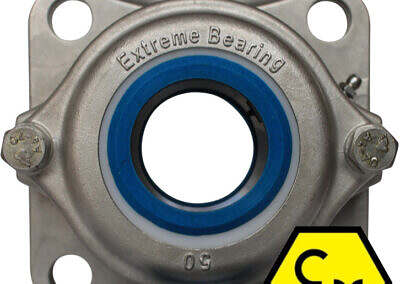 ATEX 144 2014/34/EU ss 316 4 hole flange bearing vf4s216