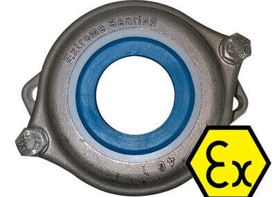 ATEX 144 2014/34/EU very small pitch oval flange bearing harsh condition ss 316